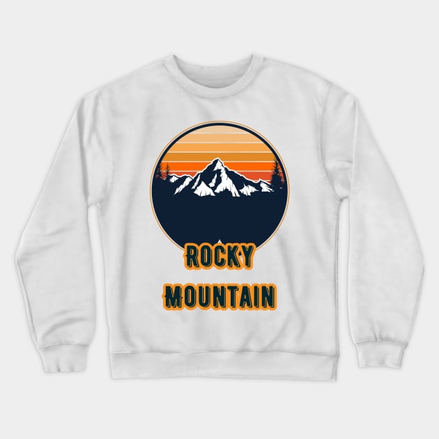 Rocky Mountain Crewneck Sweatshirt by Canada Cities